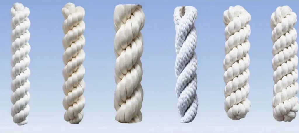 Types of a mooring rope