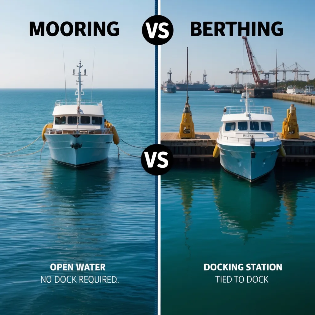 what is the Difference Between Mooring and Berthing: 7 Important Things You Need to Know