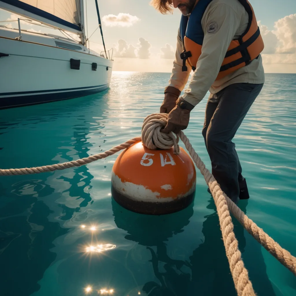 how does a mooring buoy work