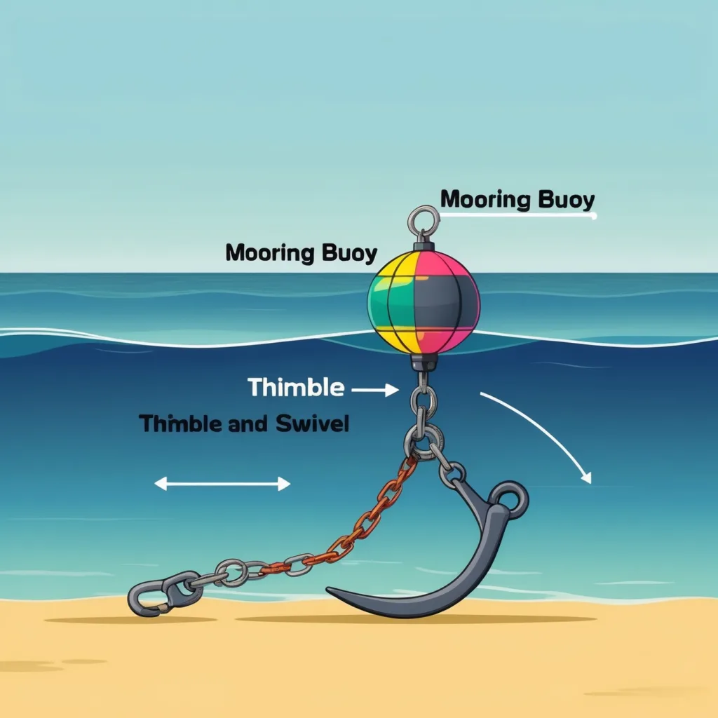 main parts of a mooring buoy