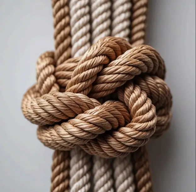 spliced mooring rope